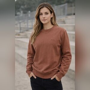 RVCA Rust Crewneck Sweatshirt